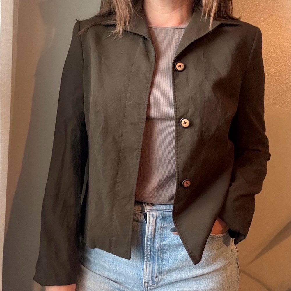 Brooks Brothers Women’s Wool Blazer Brown Size 8 | Classic Tailored Jacket